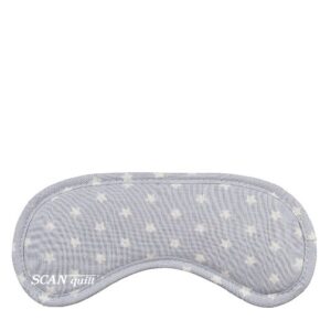 SCANquilt - Maska na spaní hvězdičky šedá 19 x 8 cm - Atraktivní plédy a přehozy